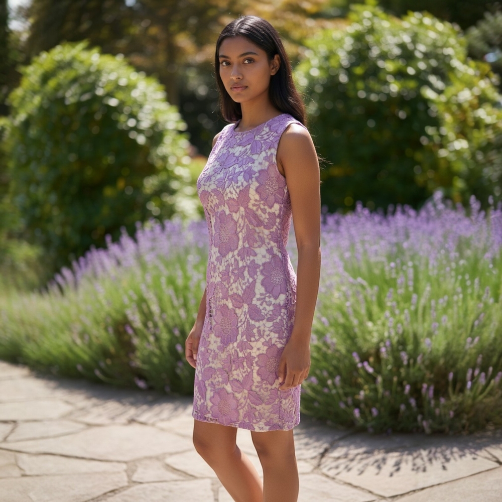 NWOT Modcloth Rose Pink Sleeveless lace bodycon dress Size Small